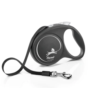 Flexi Black Design szalagos póráz Ezüst L 5m/50kg